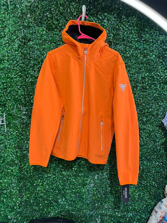 Cortavientos para Hombre GUESS Hooded Windbreaker Naranja